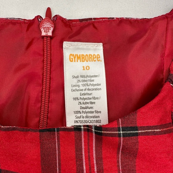 Gymboree Plaid Party Dress Size 10 - Picture 7 of 8